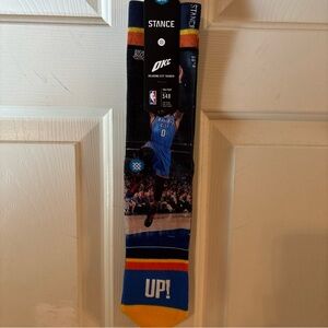 Stance OKC Athletic Socks - Black, Blue, Yellow